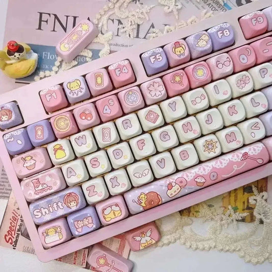 Kawaii CCS Keycaps Set CLOUDANIMESTUDIO