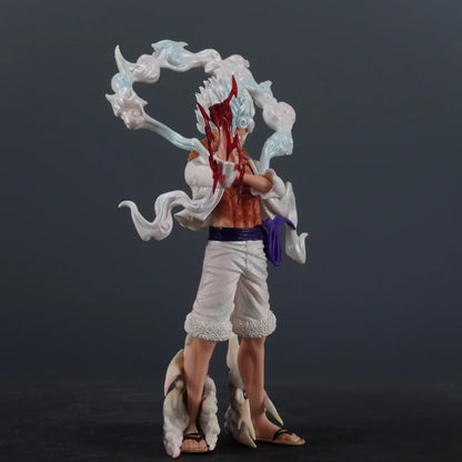 Gear 5 Monkey D. Luffy Anime Figure, One Piece Figure Nika Luffy Action Figurine PVC Statue 25 CM