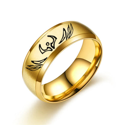 Anime Jujutsu Kaisen Ryomen Sukuna Itadori Yuji Ring Cosplay Stainless Steel Ring Jewelry Accessories