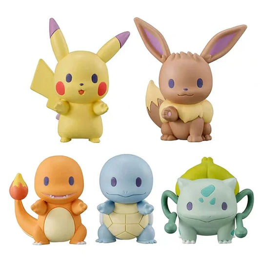 5pcs/set Pokemon Pikachu Anime Action Figures – Kawaii Collection for Kids