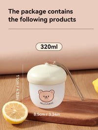 Portable Bear Cup With Tea Infuser Lid