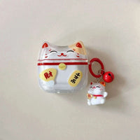 Kawaii Lucky Cat AirPods Case CLOUDANIMESTUDIO