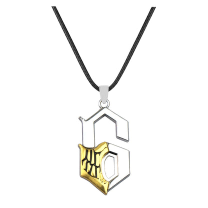 Bleach Ulquiorra Cifer Mask Anime Necklace Fashion Broken Masks Pendant Metal Choker Necklace