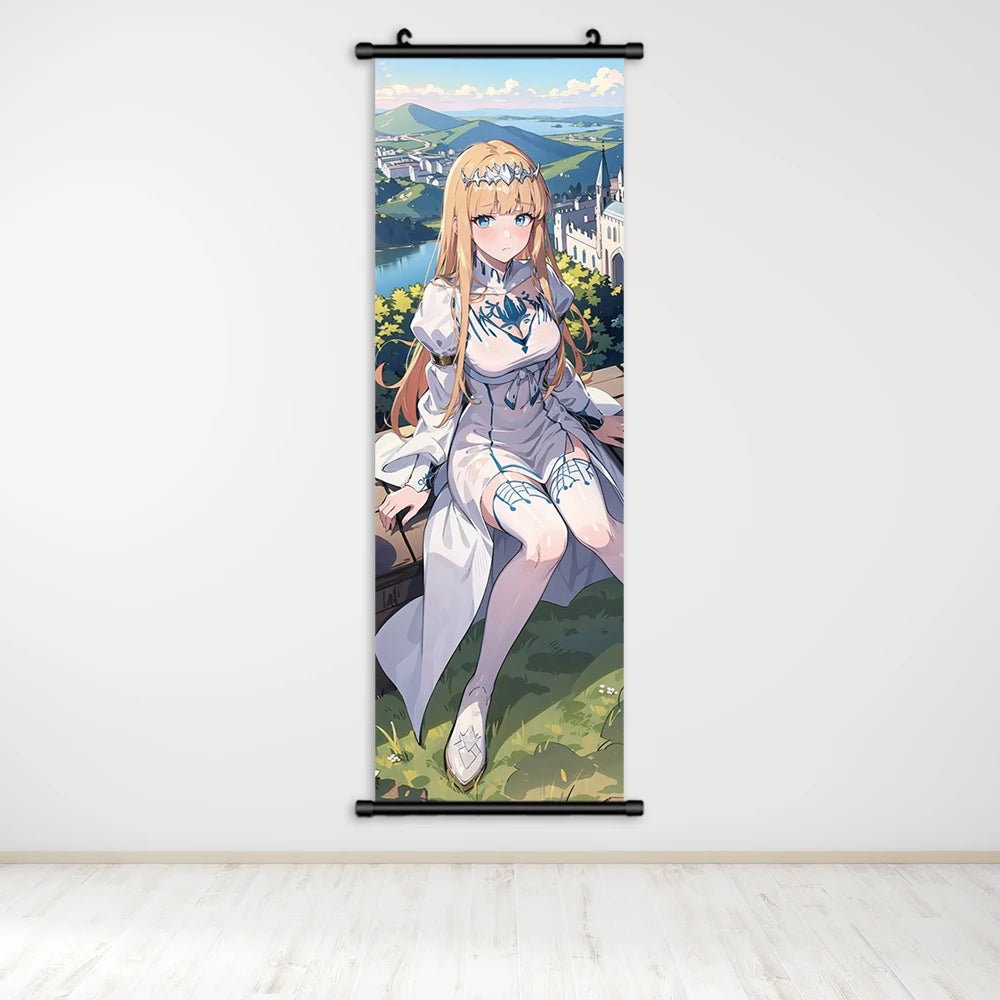 Overlord Anime Canvas Wall Art, Hanging Scrolls Digital Painting Print Posters