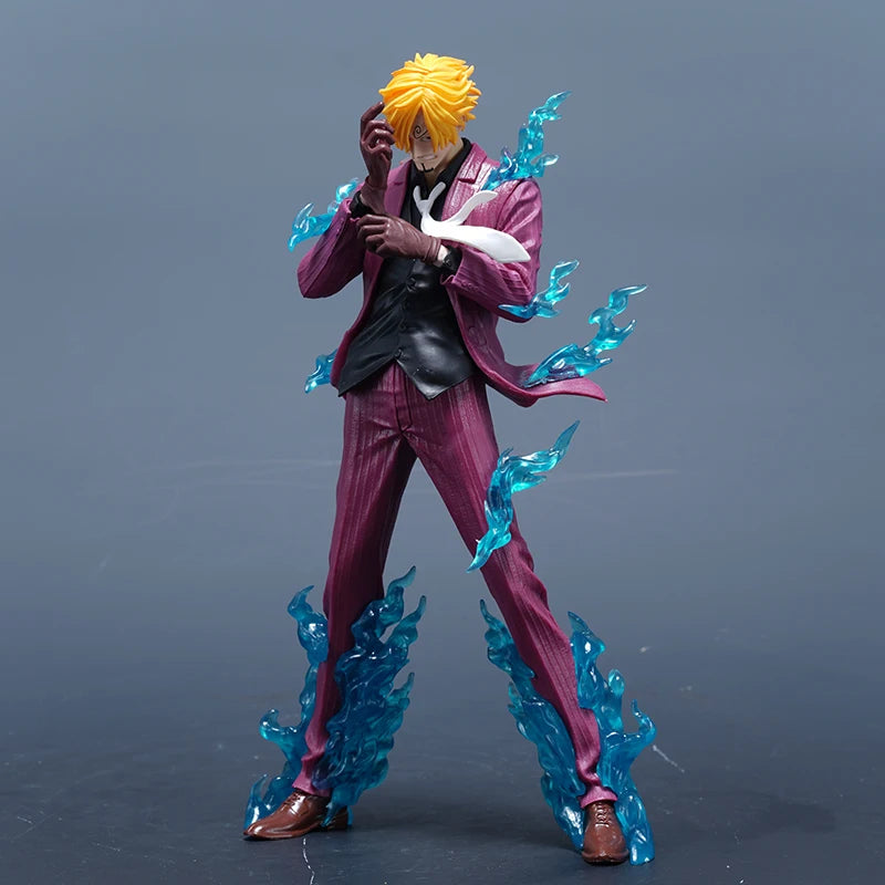 Sanji Vinsmoke Anime Figurine, One Piece Action Figure PVC Statue 24 CM