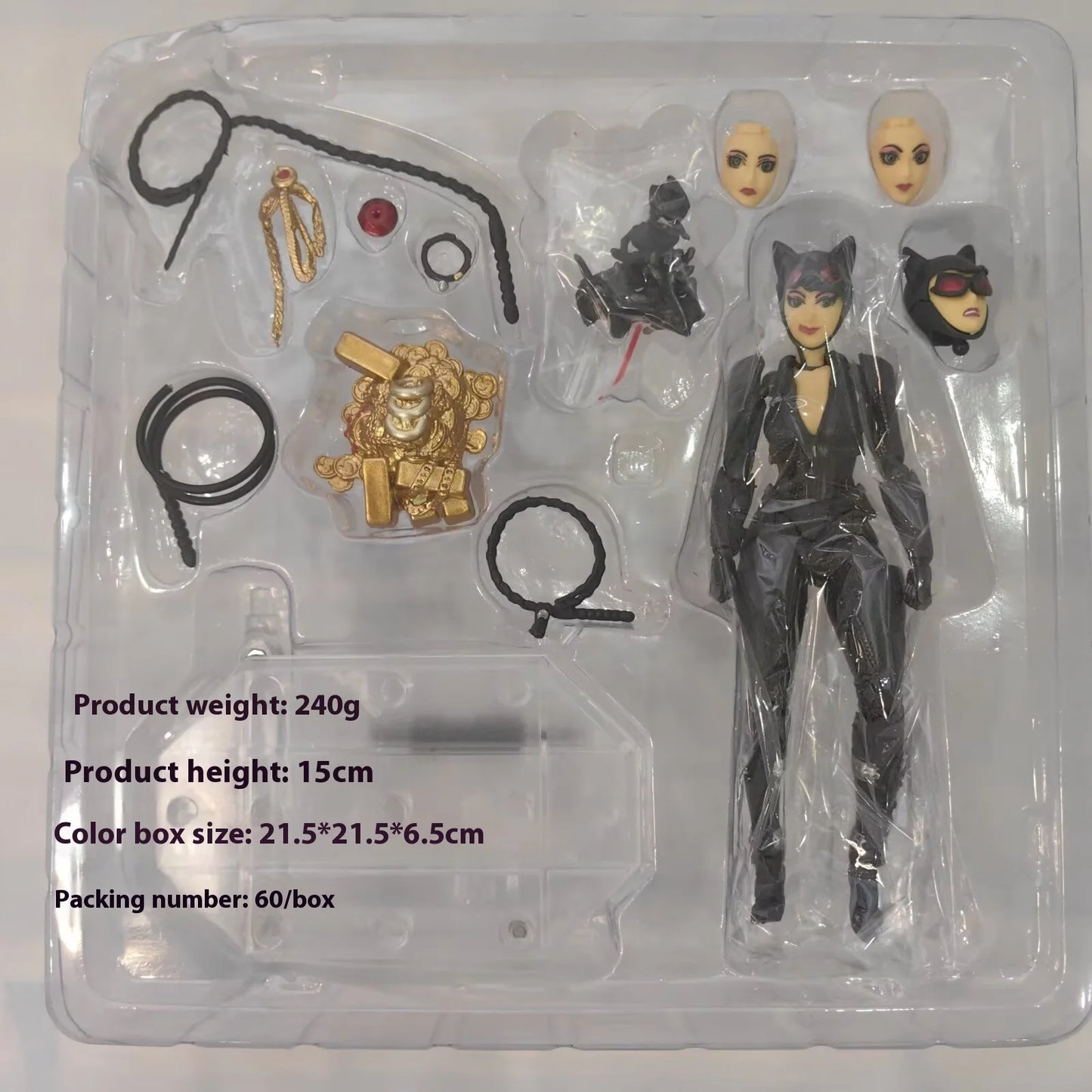 Catwoman DC Selina Kyle Batman Action Figures, Model Figurine Cartoon Anime Toys 15 CM