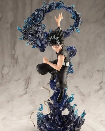 YuYu Hakusho Hiei Dark Figure Anime Collectible Statue with Evil Eye Desktop Decoration 24 CM