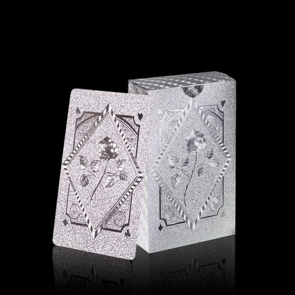 Rose Waterproof Poker Card, Durable Enhanced Design, Perfect for Game Nights, Parties & Family Fun ﻿