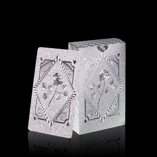 Rose Waterproof Poker Card, Durable Enhanced Design, Perfect for Game Nights, Parties & Family Fun ﻿