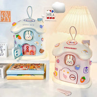 Cute Bunny House Coin Bank