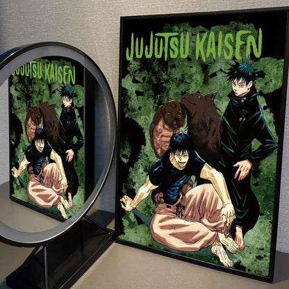 Jujutsu Kaisen Fushiguro Toji Poster, JJK Anime Posters Wall Art Decor Game Room