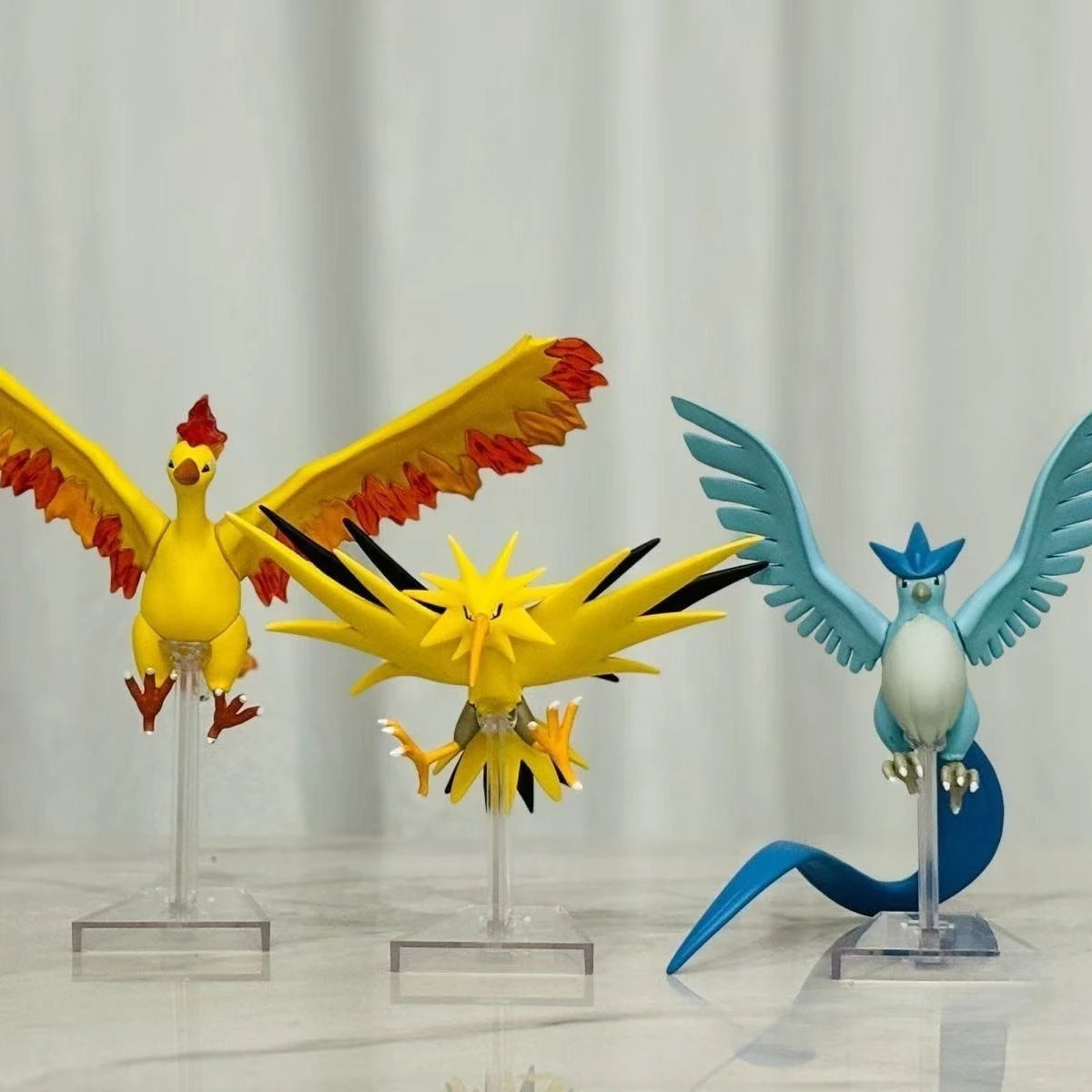 The Legendary Bird Articuno Moltres Zapdos Figurines, Pokemon Anime Figures Cute Model Toys