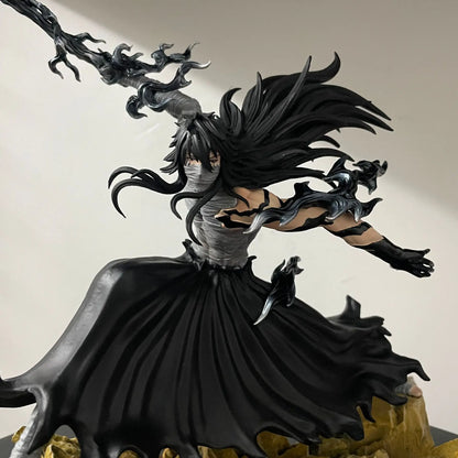 ‌Bleach Anime Figurines Ichigo Kurosaki Final Getsuga Tensho Combat Figure Model Statue 24 CM