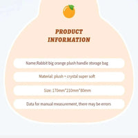 Plush Carrot Bunny Game Controller Case CLOUDANIMESTUDIO