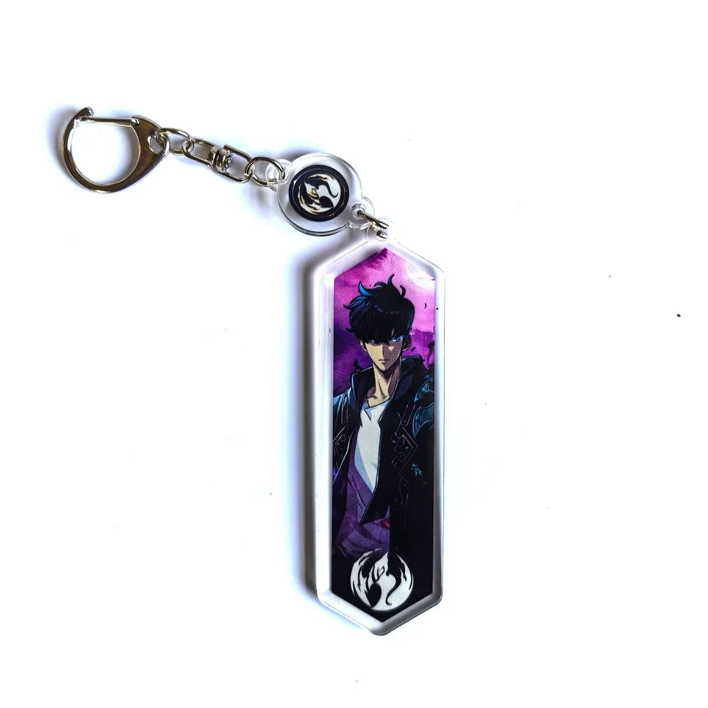 Anime Manwha Solo Leveling Keychain Acrylic Jewelry Knick Knacks for Friend Gift Bag Charms