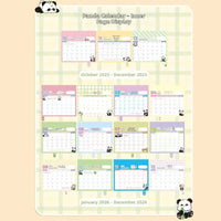 Kawaii Panda 2026 Desk Calendar
