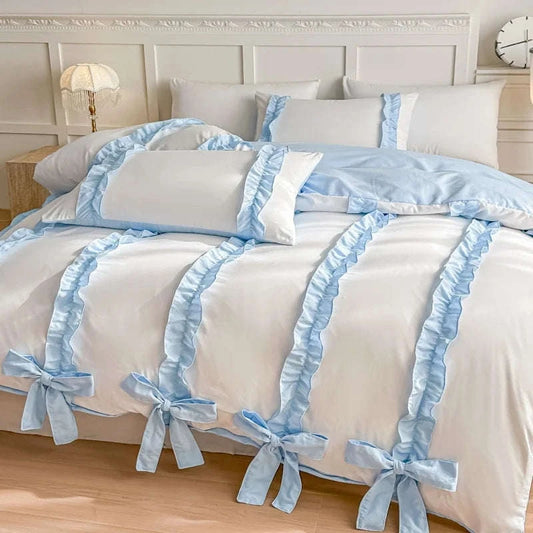Kawaii Bowtiful Bedding Set CLOUDANIMESTUDIO