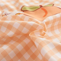 Sweet Peach and Ducky Bedding Set