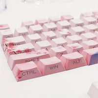 Cherry Blossom Keyboard Keycaps CLOUDANIMESTUDIO