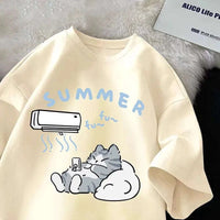 Kawaii Cool Cutie Cat T Shirt CLOUDANIMESTUDIO