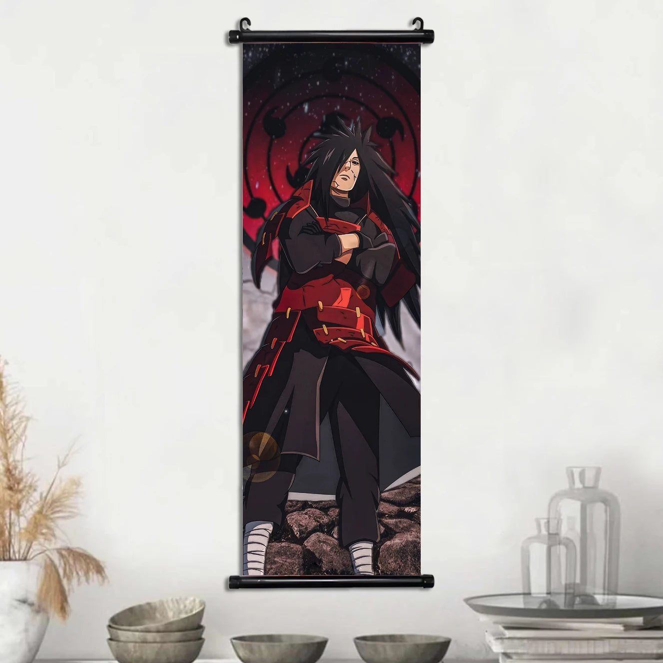 Hot NARUTO Shippuden Anime Scroll, Canvas Wall Art Hanging Posters, Konaha Leaf Ninjas and More