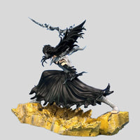 ‌Bleach Anime Figurines Ichigo Kurosaki Final Getsuga Tensho Combat Figure Model Statue 24 CM