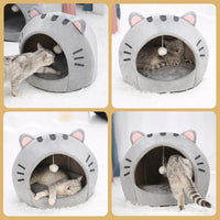 Cute Cat Shaped Cat Bed