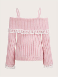 Off Shoulder Knit Top