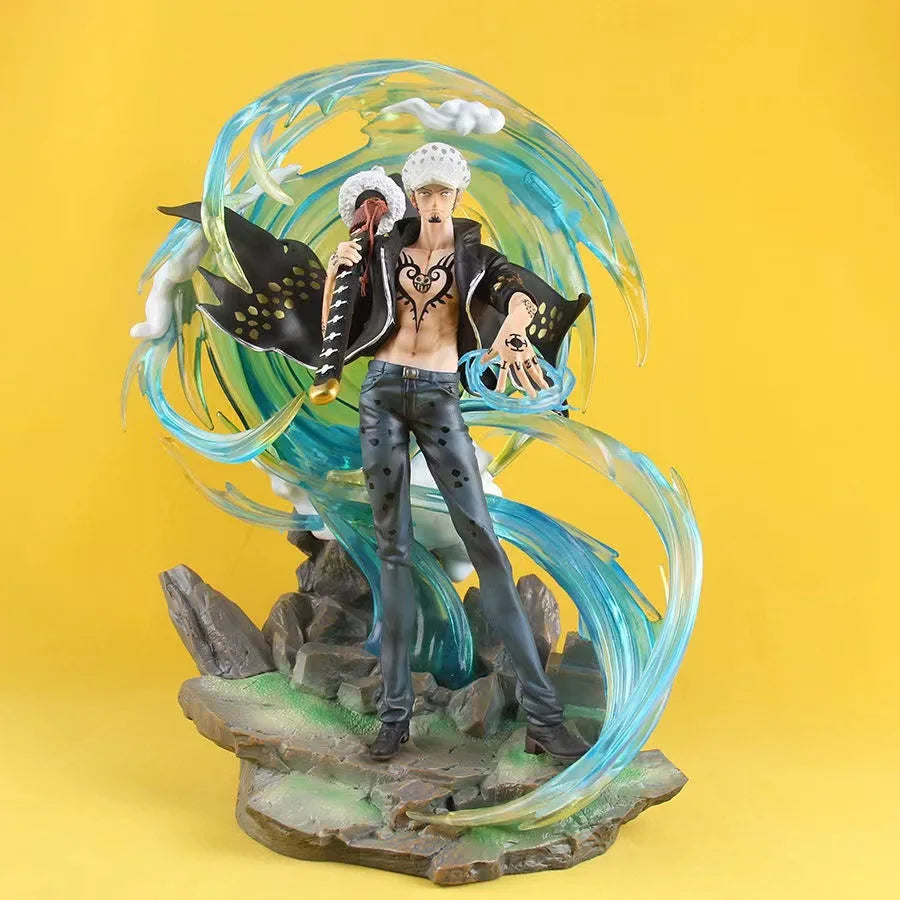 Trafalgar D Water Law LED Anime Figure, One Piece Action Figurines 41 CM