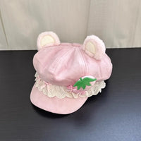 Kawaii Strawberry Bear Hat