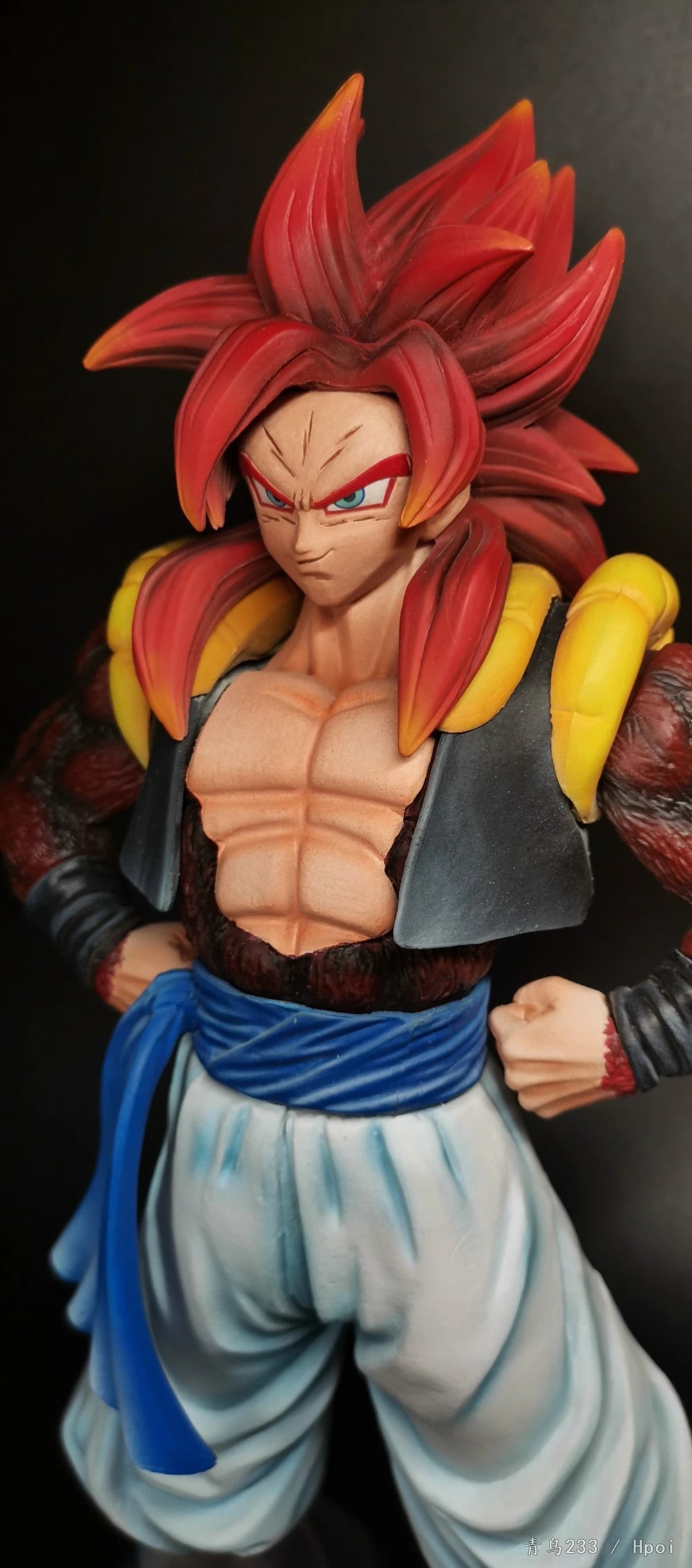 SSJ4 Gogeta Anime Figurine, Dragon Ball GT Super Saiyan Action Figures PVC 27 CM