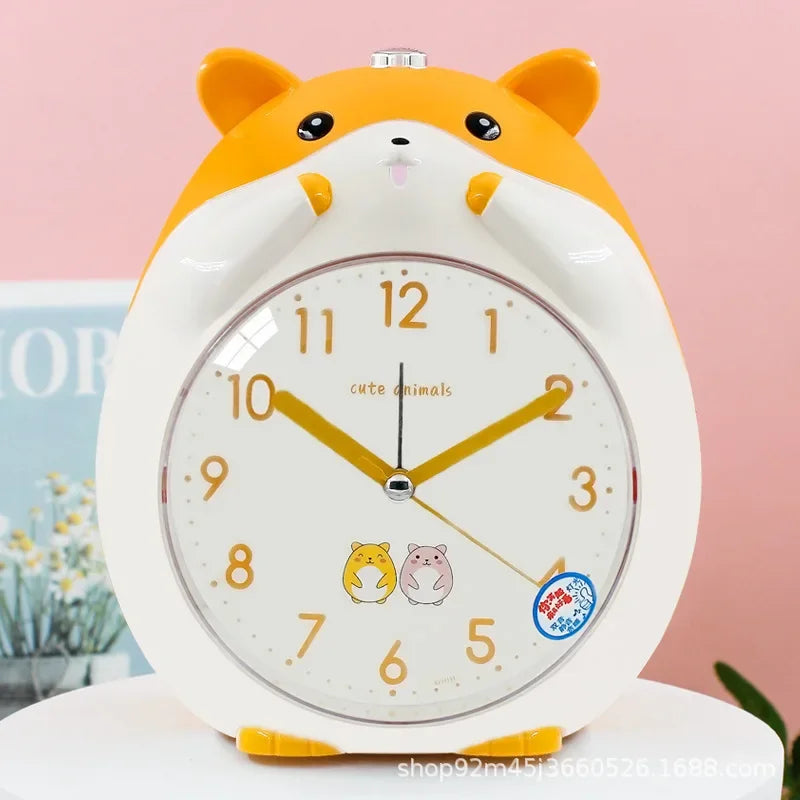 Cute Hamster Clock & Night Light