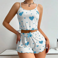 Sweet Heart Pajama Top & Shorts