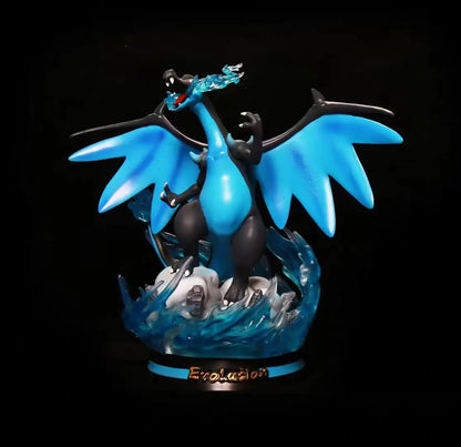 Pokemon Evolution LED Anime Figures, PVC Statue Model Toy Collections 20-35cm