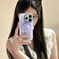 Cute Elephant Quicksand Phone Grip