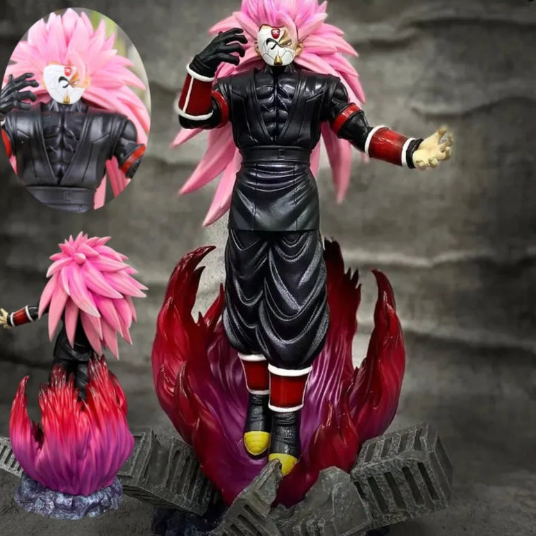 Zamasu Pink Super Saiyan 3 Anime Figurine, Black Goku Dragon Ball Super Action Figurines PVC 32 CM