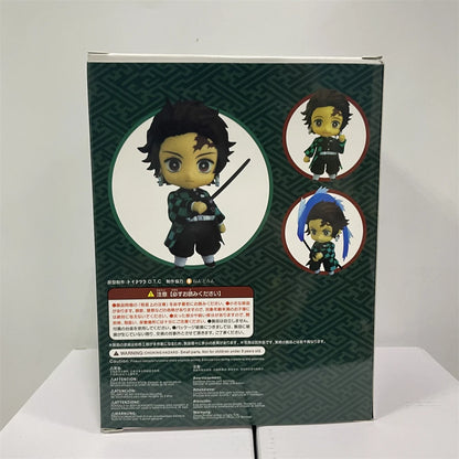 Demon Slayer Mini Anime Figurines, Inosuke, Tanjirou, Nezuko, Zenitsu, Giyuu, Regoukou, Tengen, Cute Kawaii Chibi Kimetsu no Yaiba 10 cm