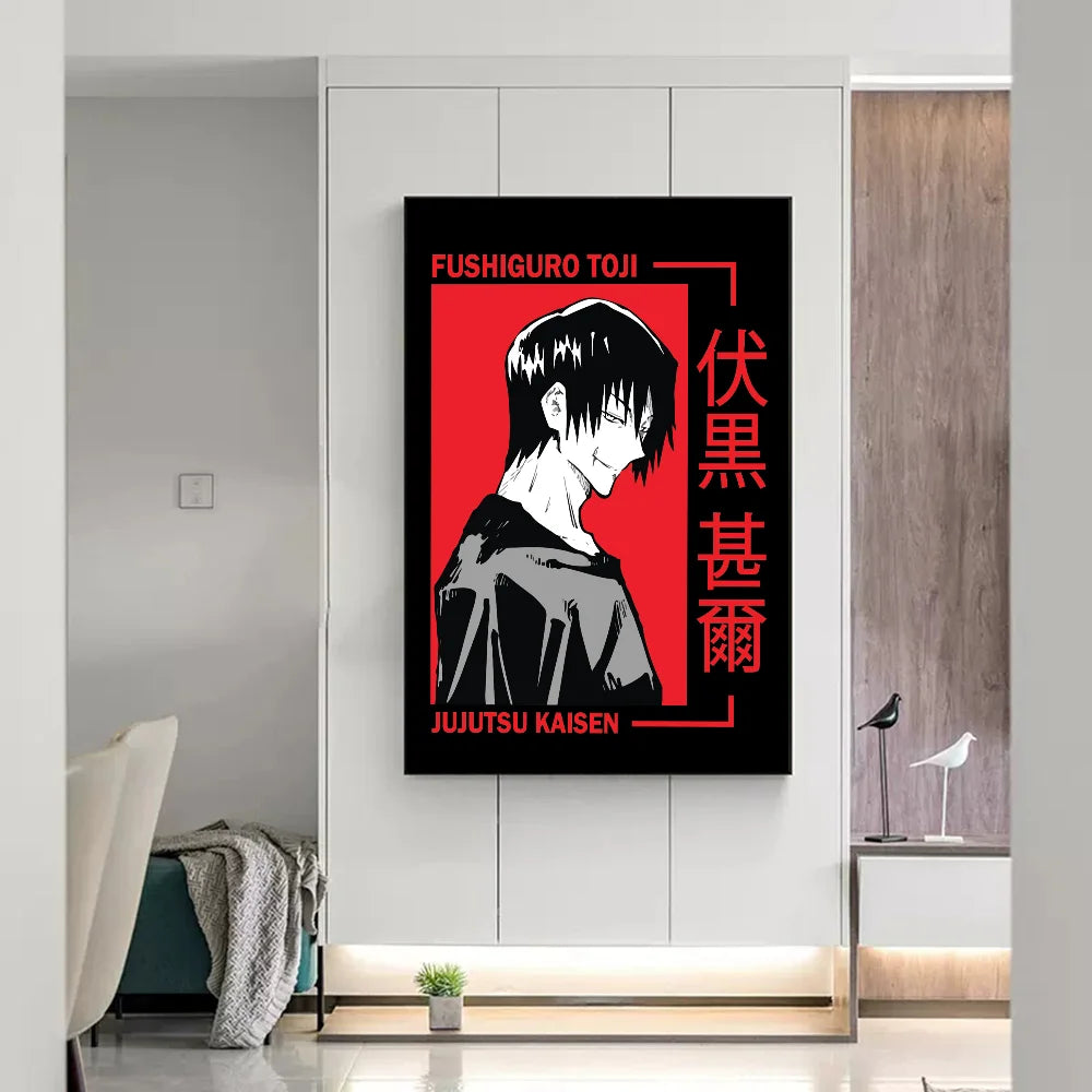 Jujutsu Kaisen Fushiguro Toji Poster, JJK Anime Posters Wall Art Decor Game Room