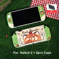 Kawaii Red Panda Picnic Switch Case OLED/NS2 CLOUDANIMESTUDIO