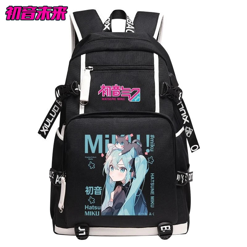 Hatsune Miku Anime Backpack School Bag Large Capacity