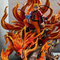 Uzumaki Naruto Anime Action Figure, Naruto Nine Tails Kyuubi Kurama PVC Figurines Statue 43 CM