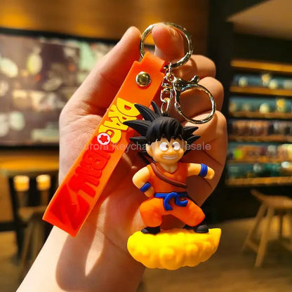 Dragon Ball Z Key Chains Anime Series Car Pendant Keyring Kids Accessories Gifts