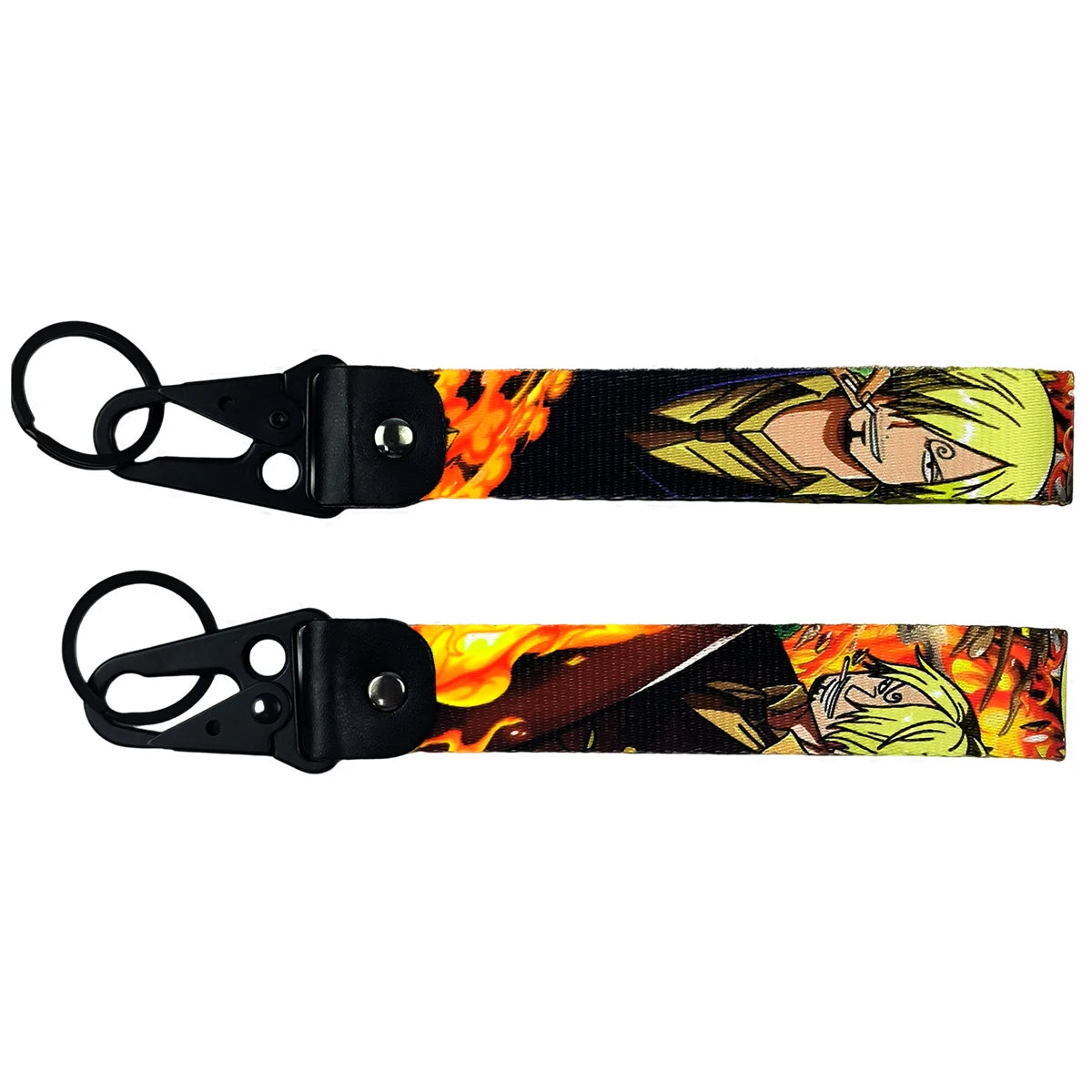 One Piece Keychain Lanyards, Anime Manga Badge Holder Pendant Portable Key Lanyard Accessories