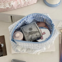 Gingham & Lace Pencil Case