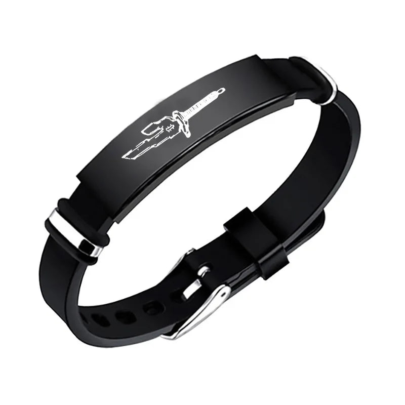 Anime Stainless Steel Bracelet Jujutsu Kaisen Fushiguro Toji Inverted Spear of Heaven Cosplay