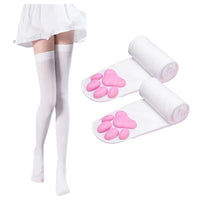Thigh High Cat Paw Stockings & Arm Warmers