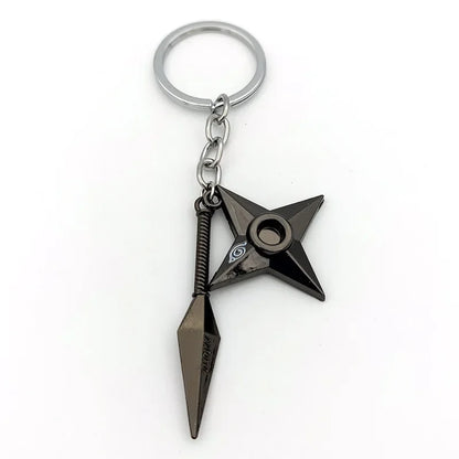 Naruto Shippuden Keychains Toy Kunai Shuriken Konoha Anime Key Chains Accessories Gift