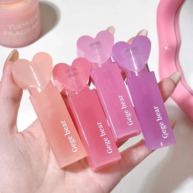 GEGE BEAR Love Heart Jelly Lip Glaze