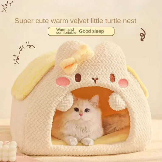 Kawaii Cat-Shaped Cat House CLOUDANIMESTUDIO