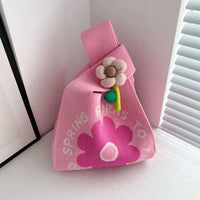 Kawaii Flower Knot Beach Bag CLOUDANIMESTUDIO